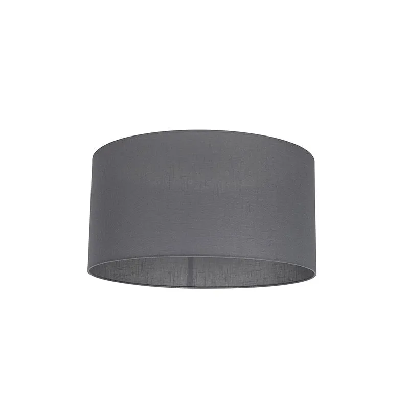 Abat-jour en tissu gris foncé 50/50/25
