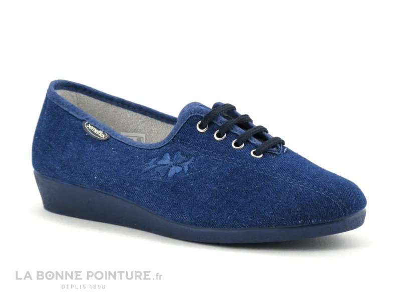 Achat chaussures Semelflex Femme Pantoufle Chausson, vente Semelflex Java 2J - Jeans - Chaussure en toile Femme bleu jeans