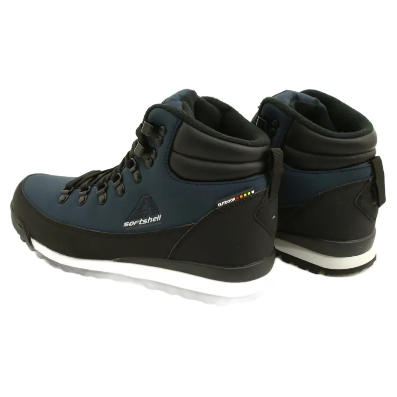 American Club Bottes hiver trekking américaines Softshell WT60 Bleu marine le noir