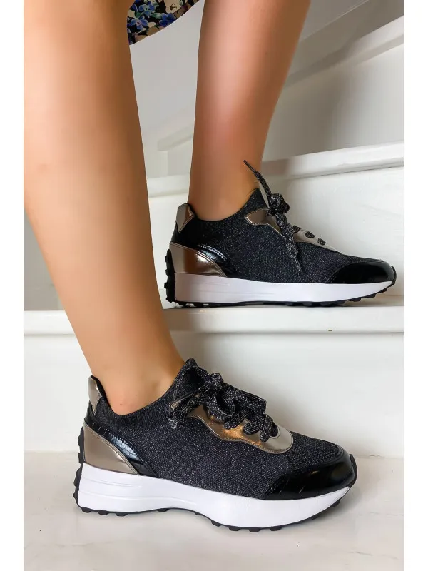 Baskets IMPALA Crochet Noir - Reqins