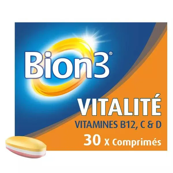 Bion 3 Vitalité Complément Alimentaire Cure 1 mois - 30 comprimés