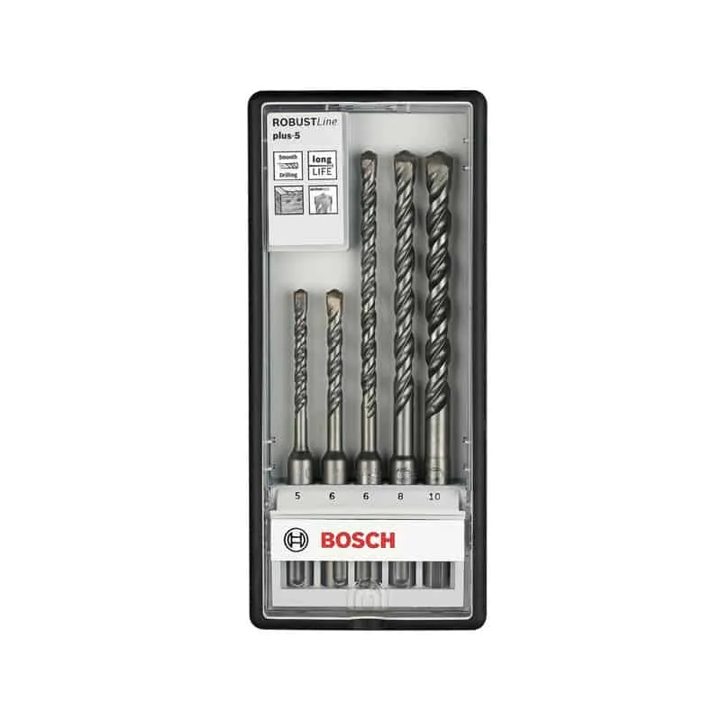 BOSCH Coffret 5 forets béton SDS-plus S4L Robust Line - 2607019927