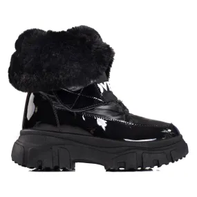 Bottes de neige femme avec élastique shelovet le noir