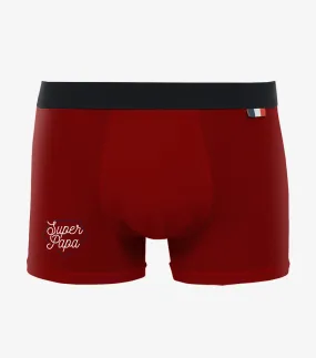 Boxer Homme Rouge - Super Papa