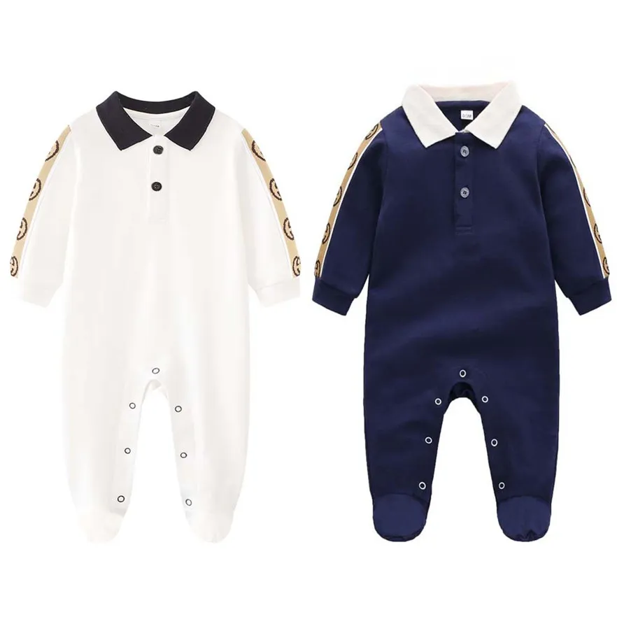 Bébé Barboteuse Nouveau Né Vêtements À Manches Longues Coton Designer Barboteuse Vêtements Pour Bébés Garçons Filles Combinaison