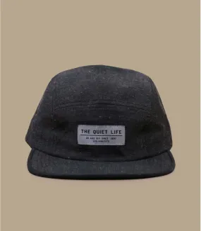 Casquette five panel noire - Casquette Speckle 5 Panel black The Quiet Life : Headict