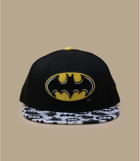 Casquette snapback enfant batman noire jaune - Casquette Kid Super AOP 9Fifty Batman New Era : Headict