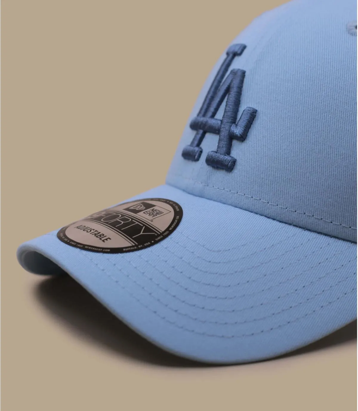 Casquette trucker LA bleue - Casquette Home Field Trucker 9Forty LA glacier blue New Era : Headict