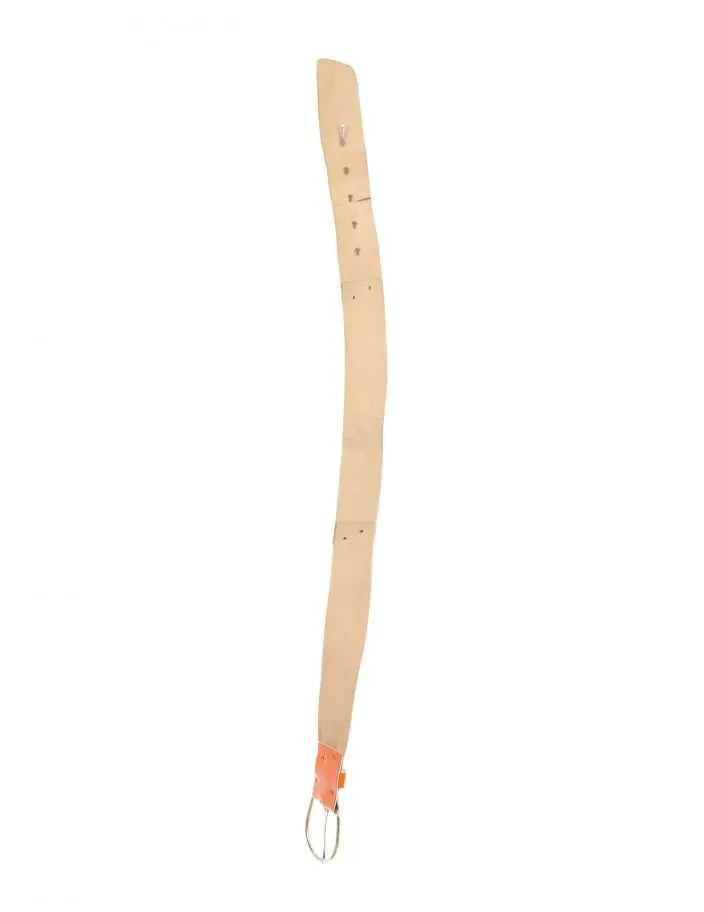 Ceinture cuir orange