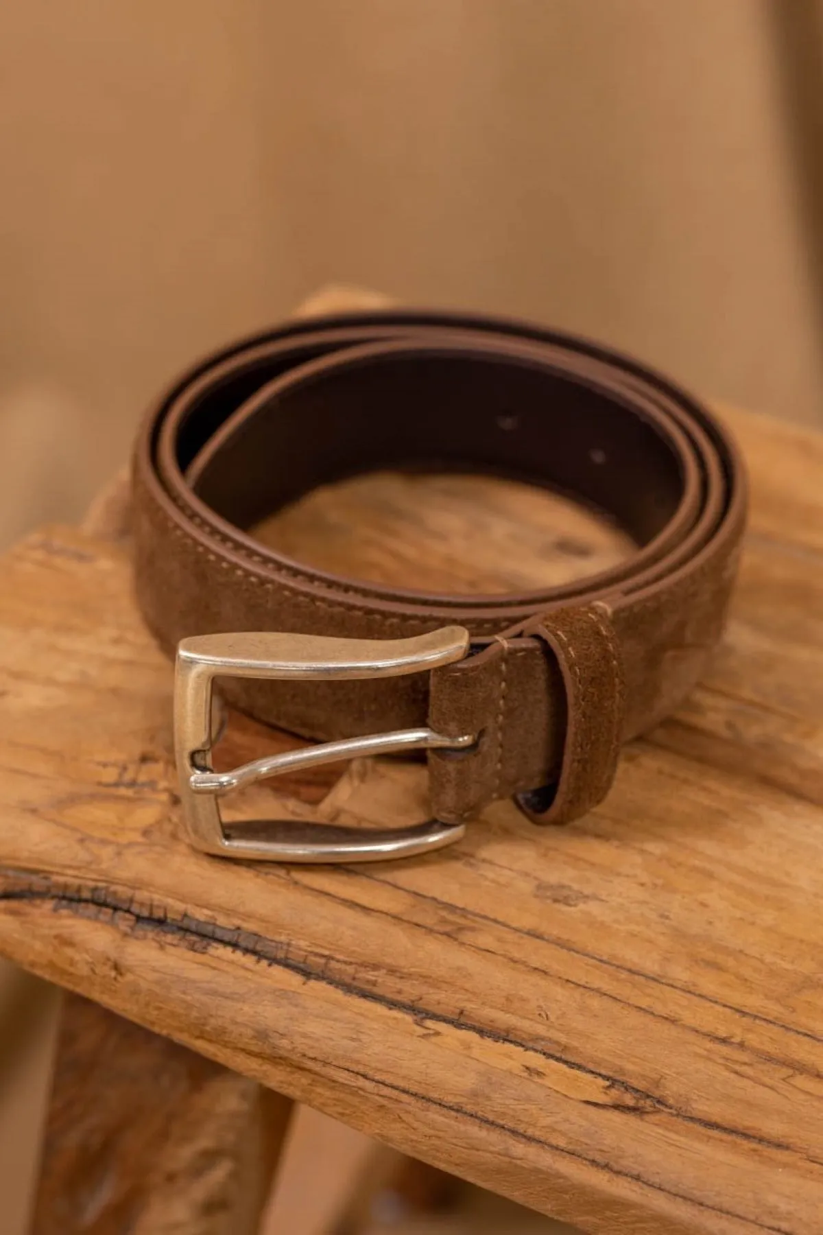 Ceinture Kimi Marron| Ceinture fabriquée en France pour homme | JAQK Taille 95 Couleur Marron
