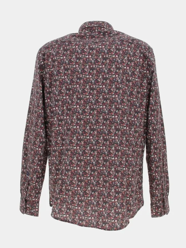 Chemise jaden imprimé floral noir/rose homme - Izac | wimod