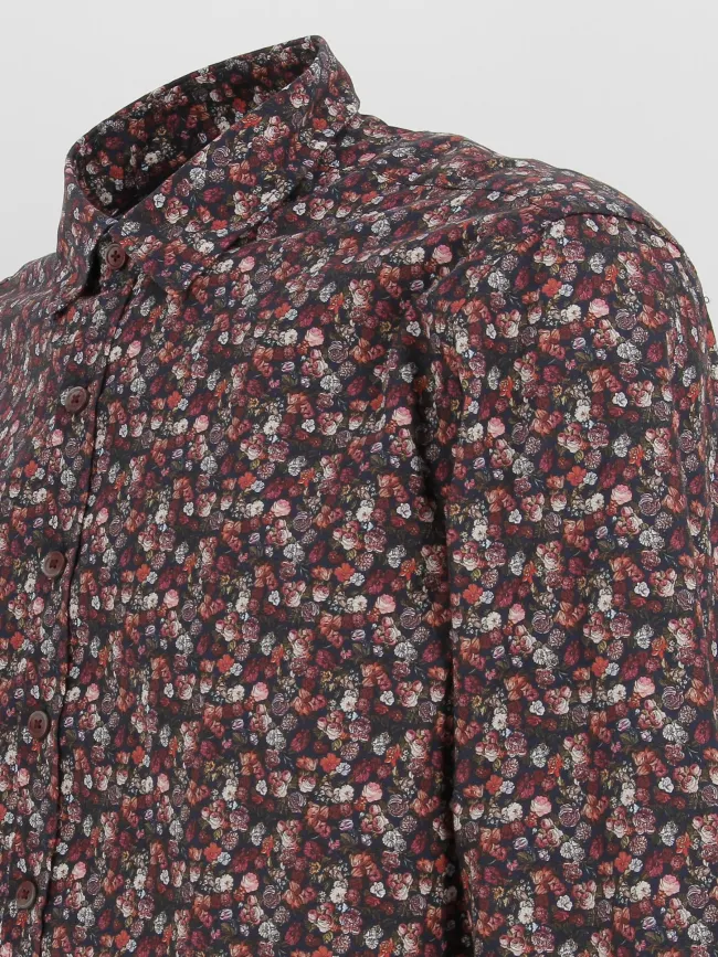 Chemise jaden imprimé floral noir/rose homme - Izac | wimod