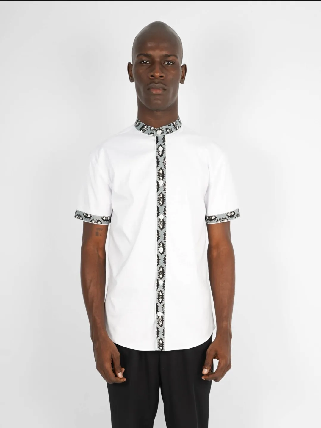 Chemise Mao manches courtes Abuja