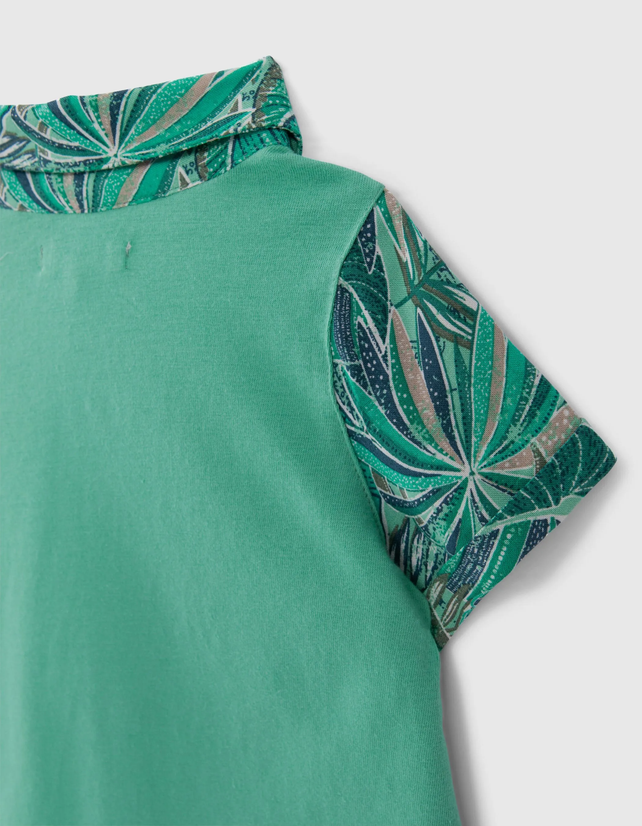 Chemise verte LENZING™ ECOVERO™ motif exotique bébé garçon