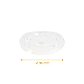 Couvercles plats apet pour coupes à dessert 23cl et 27cl (réf.cvcpet270 par 1000