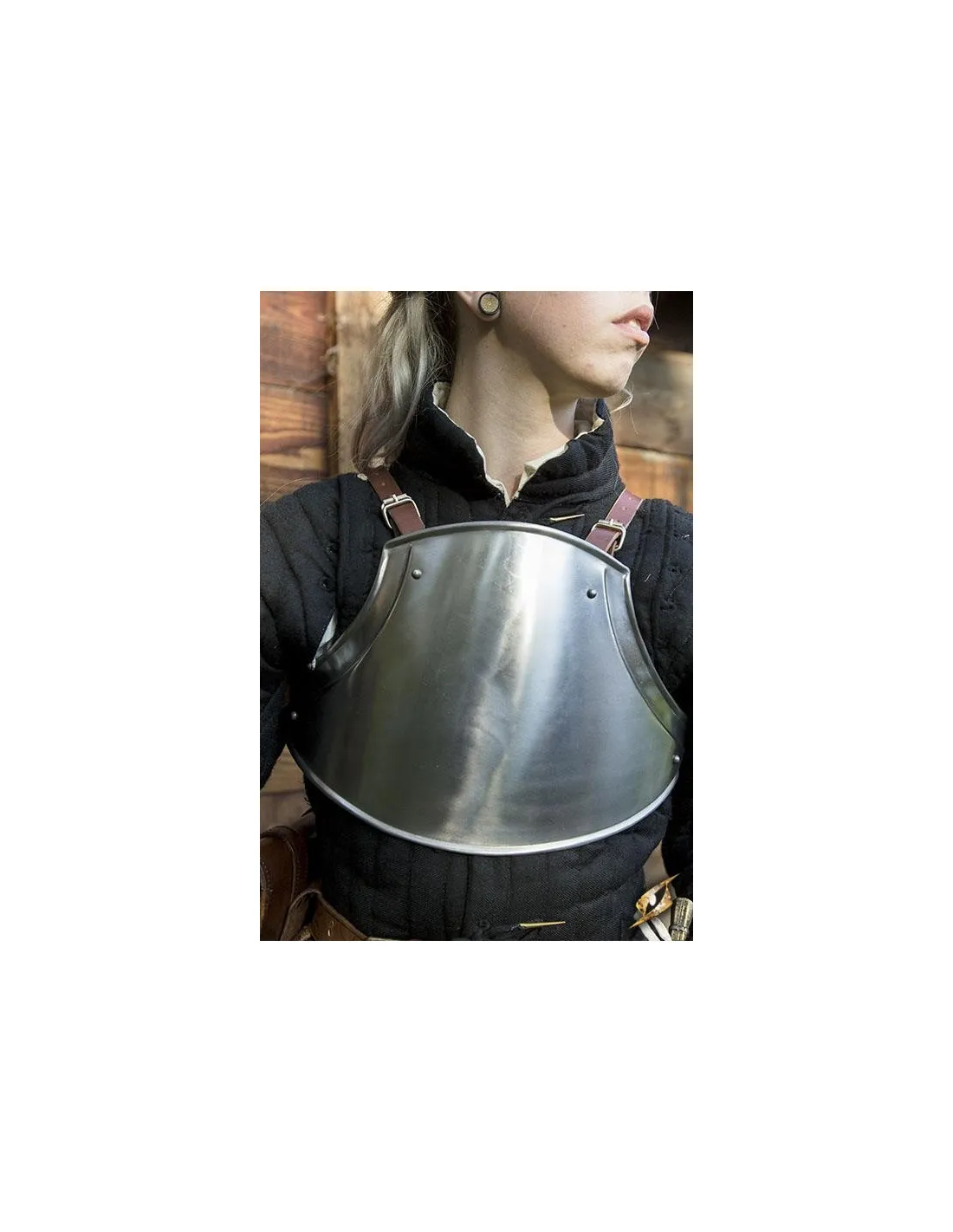 Cuirasse médiévale d'écuyer, finition polie ⚔️ Boutique Épées
