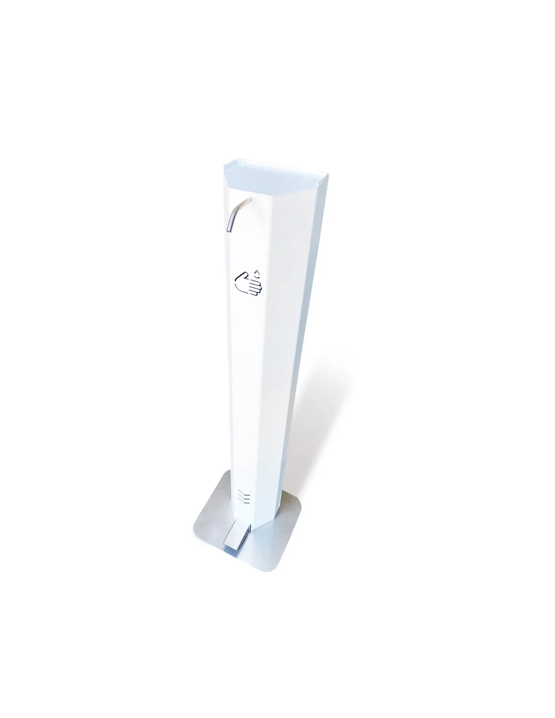 Distributeur à pédale de gel hydro alcoolique et de savon liquide sur socle | DSTRB-1L