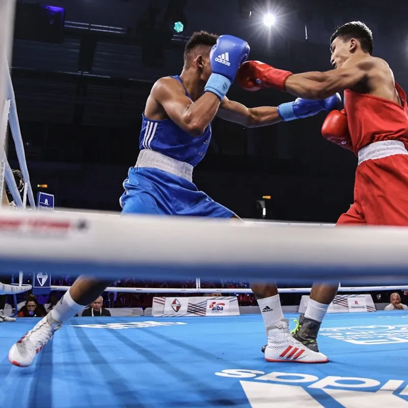 Débardeur De Boxe Anglaise Adidas - Bleu/Blanc