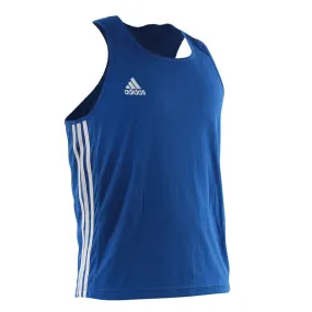 Débardeur De Boxe Anglaise Adidas - Bleu/Blanc