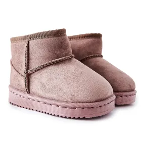 FR1 Bottes de Neige Chaudes Enfant Beige Foncé Gooby