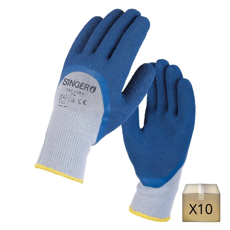 Gants de manutention pour travaux lourds enduction latex | Singer Safety