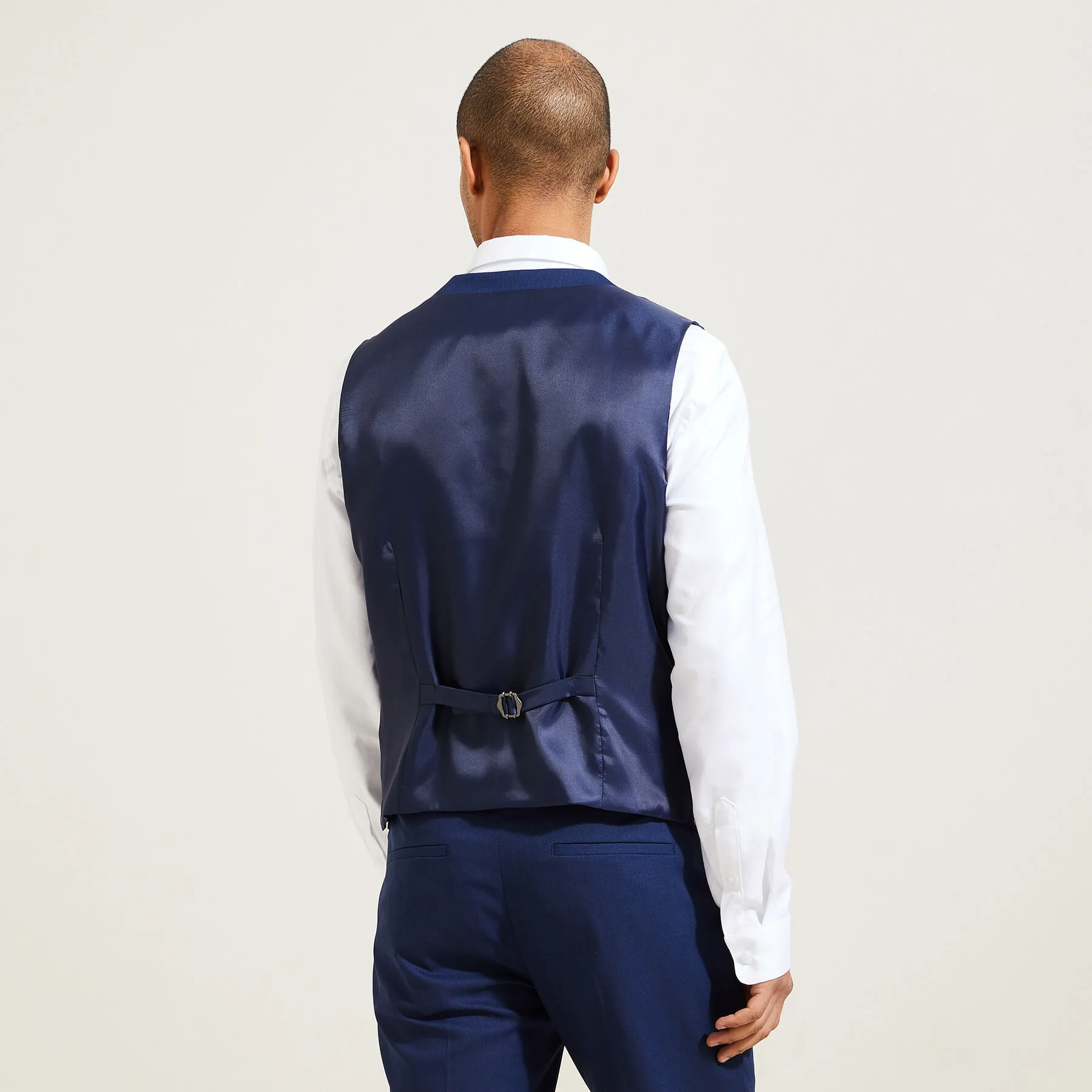 Gilet de costume slim bi-ton Bleu | Jules