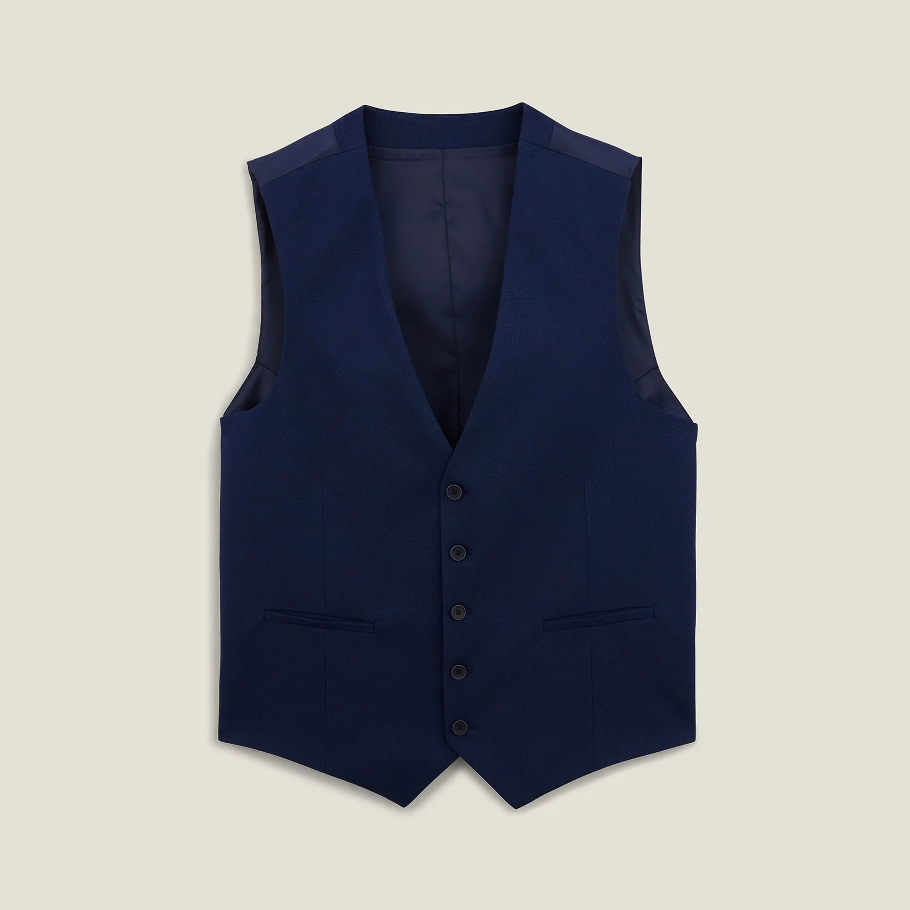 Gilet de costume slim bi-ton Bleu | Jules