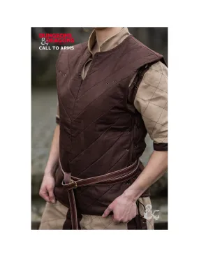 Gilet de guerrier médiéval, marron ⚔️ Boutique Épées