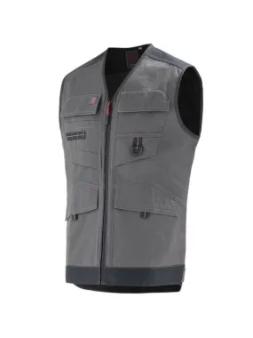 Gilet de travail A. Lafont gris et noir trowel