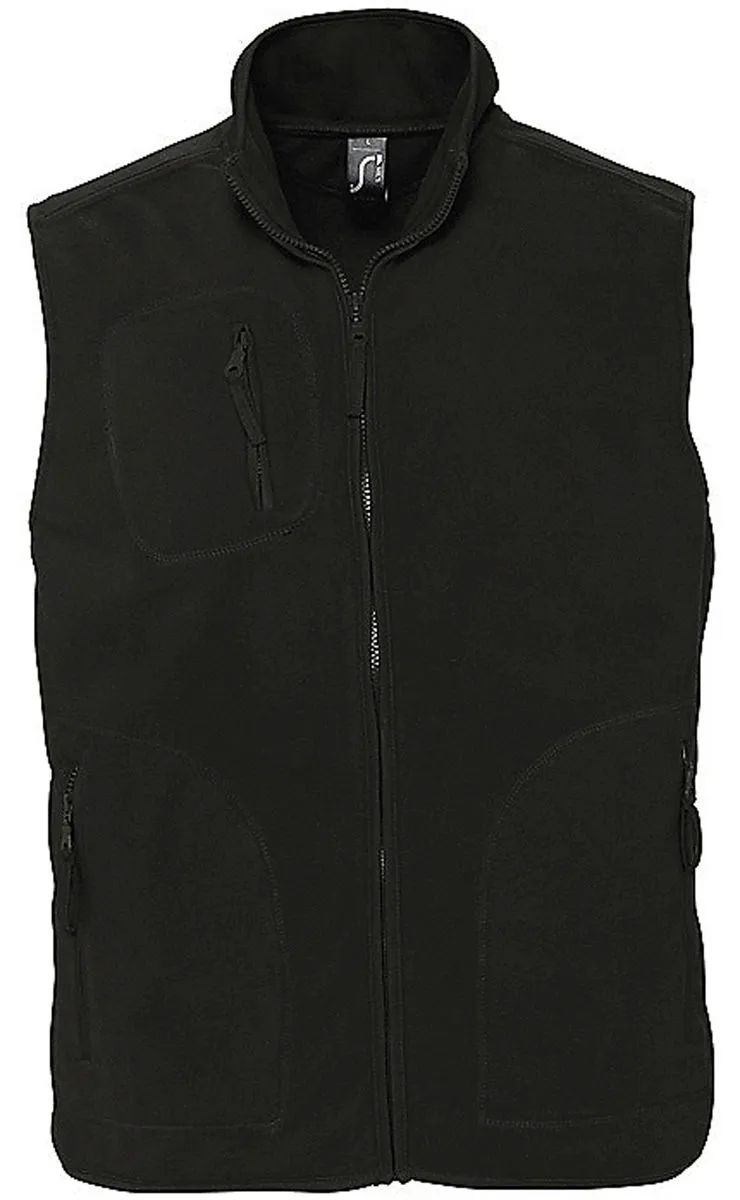 Gilet sans manches bodywarmer polaire unisexe - 51000 - noir 