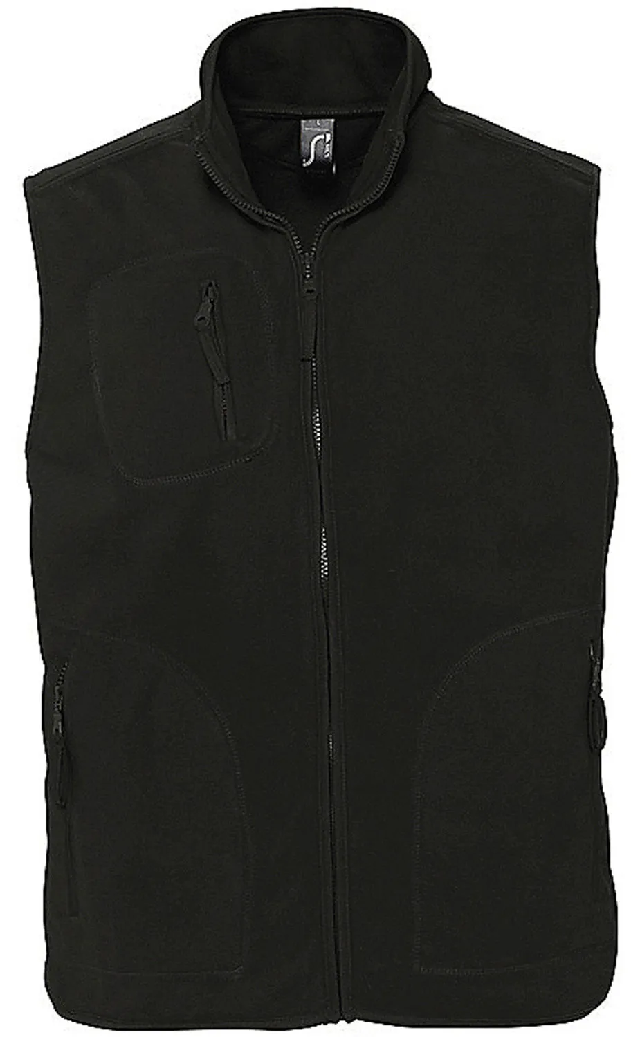 Gilet sans manches bodywarmer polaire unisexe - 51000 - noir 