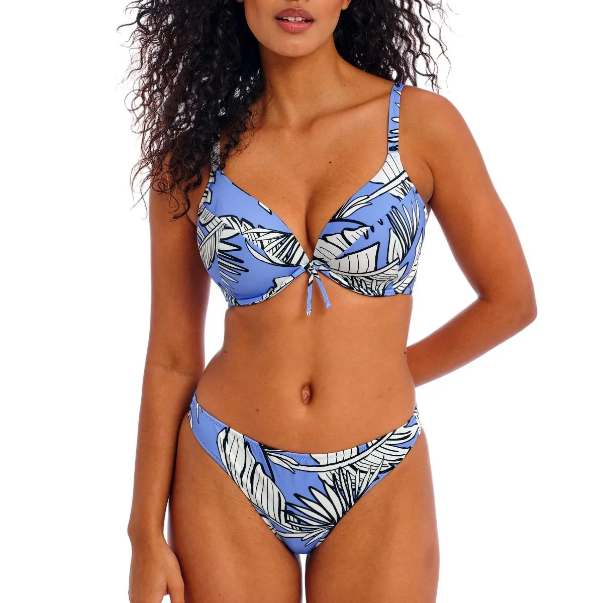 Haut de maillot plongeant à armatures Mali Beach Cornflower de Freya Swim