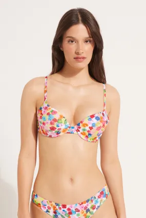 Haut de Maillot Push-Up Rembourré Watercolor Flowers - Tezenis