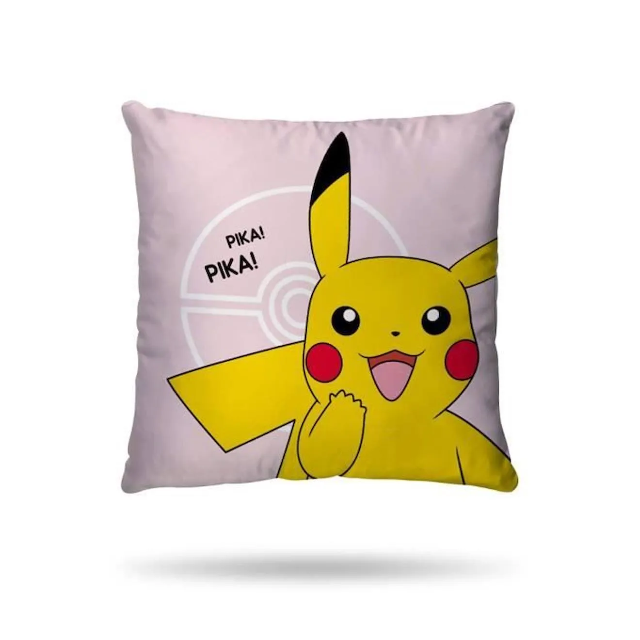 Housse De Couette Pikachu Pokémon 140x200 cm + 1 Taie d'oreiller 63x63 cm - 100% Coton - Rose Pale rose - Pokémon