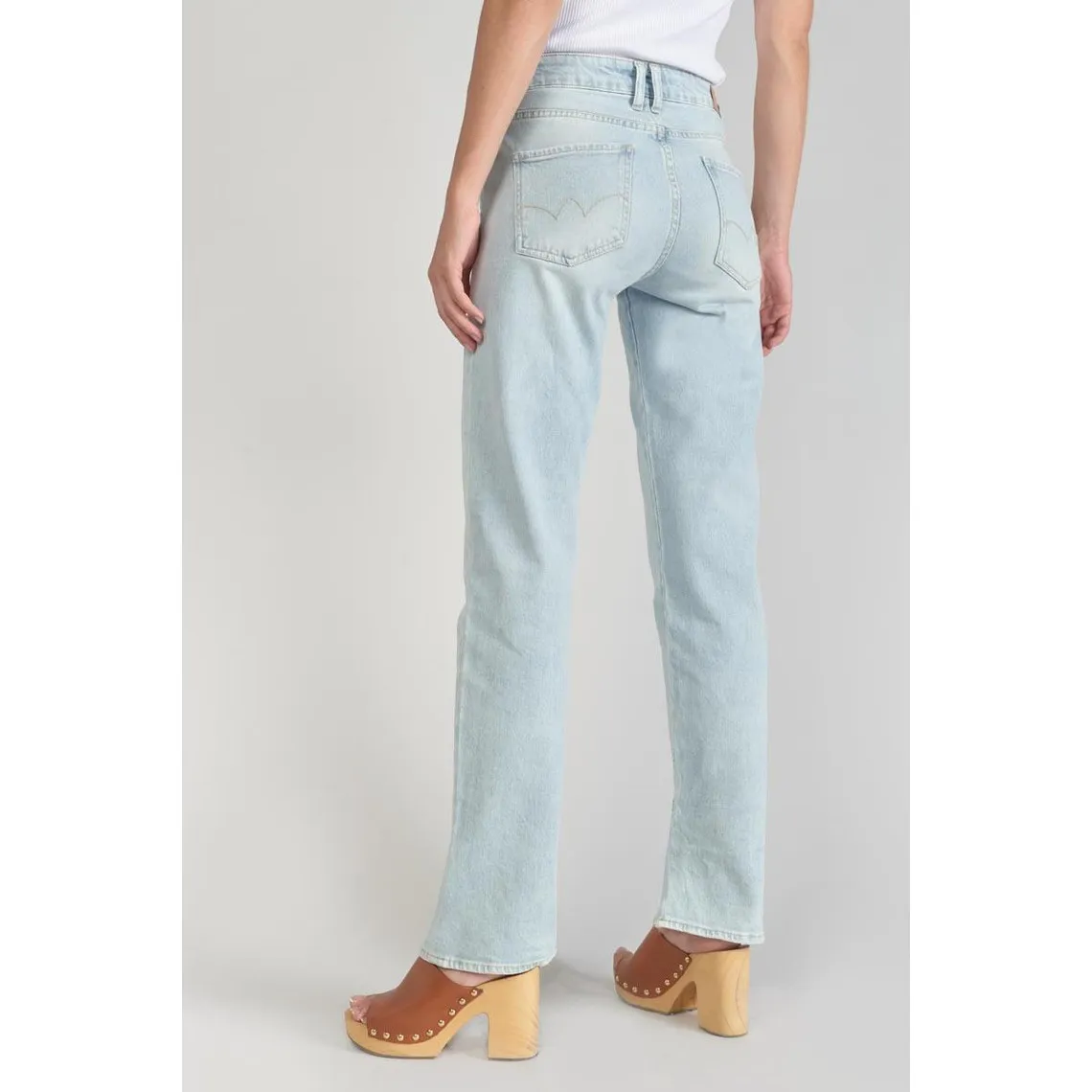 Jeans  400/19 mom taille haute, longueur 34 en coton Vale | 3 Suisses