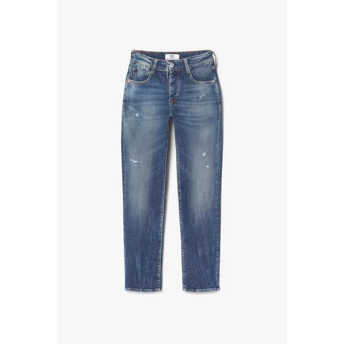 Jeans mom 400/17, 7/8ème bleu en coton Yael | 3 Suisses