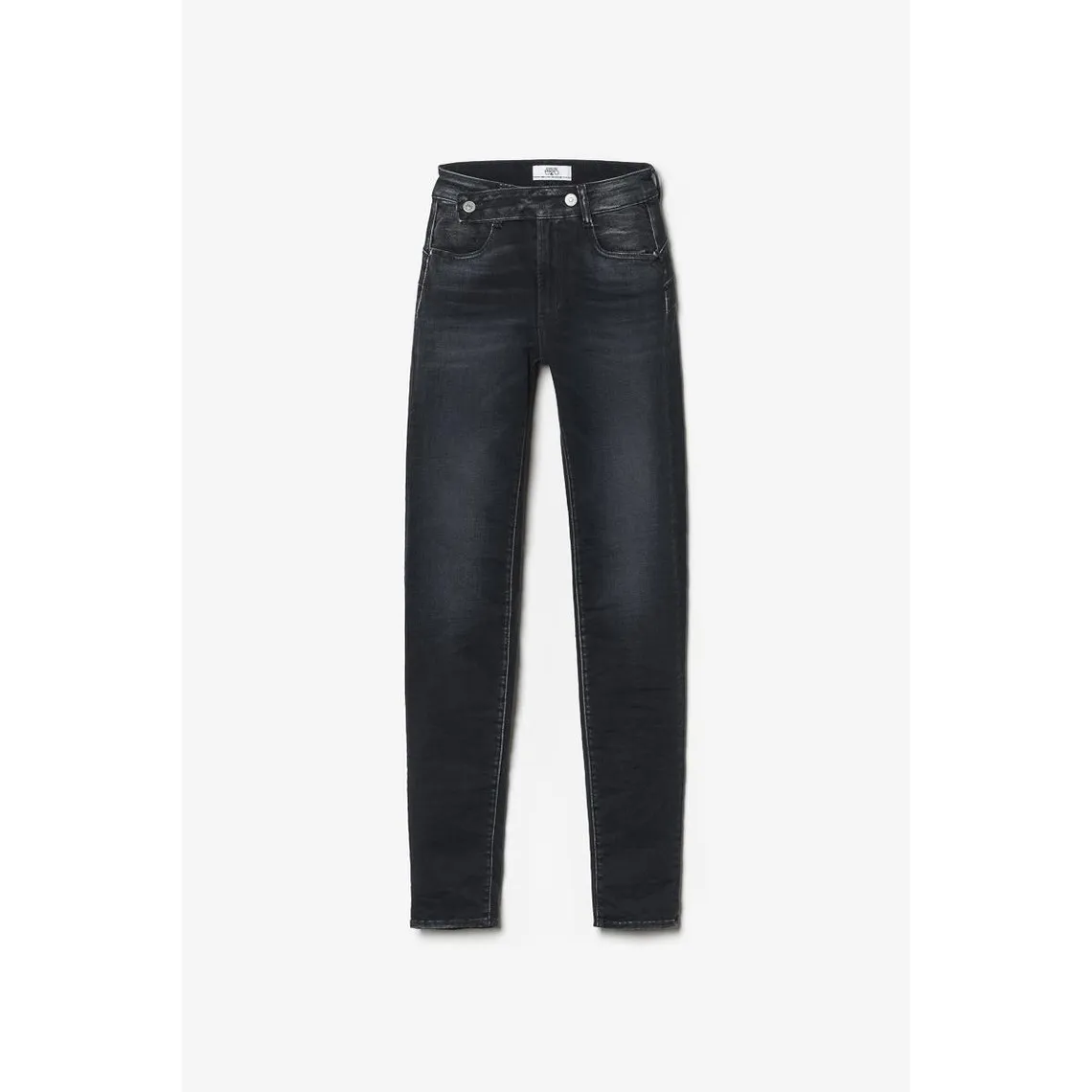 Jeans Penny pulp slim taille haute bleu-noir N°1 en coton | 3 Suisses