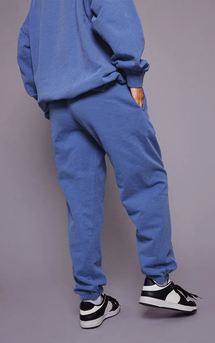 Jogging coupe oversize bleu délavé