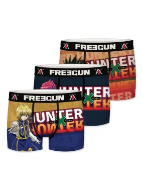 Lot de 3 Boxers enfant Hunter X Hunter Freegun - Rouge