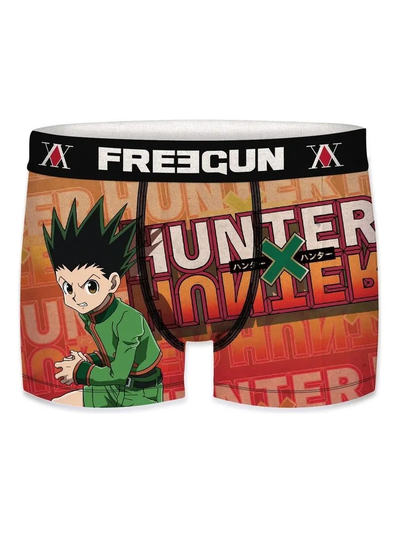 Lot de 3 Boxers enfant Hunter X Hunter Freegun - Rouge