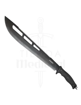 Machette coupe-canne noire, avec scie (53 cm.) ⚔️ Boutique Épées