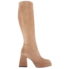 Marco Shoes Bottes Patrizia élégantes sur la plateforme beige