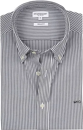 McGregor Chemise Poplin Rayures Marine MM242.6001.05-2100 co