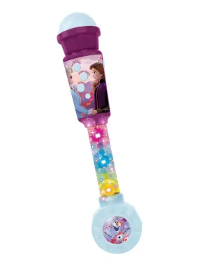 Microphone Reine Des Neiges Avec Tube Lumineux, Enceinte, Mélodies Et Effets Sonores - N/A