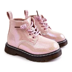 PA1 Bottes chaudes pour enfants avec fermeture éclair Rose Betsy