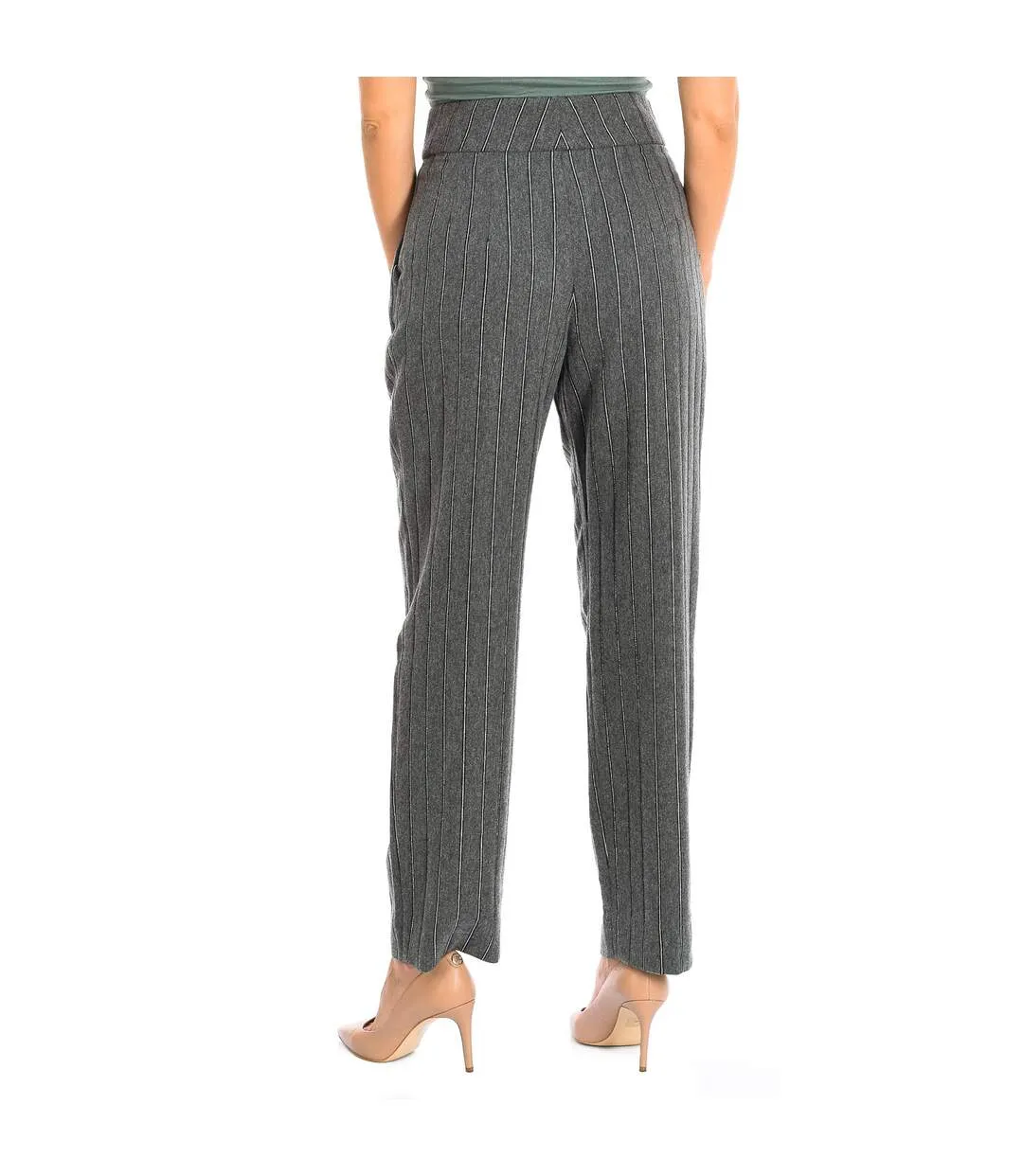 Pantalon bas long coupe droite 1NP20T1M103 femme