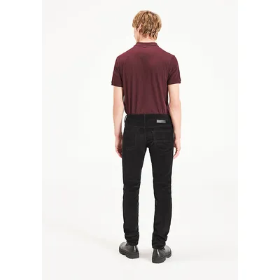 Pantalon slim en velours milleraies - Noir - IKKS MEN