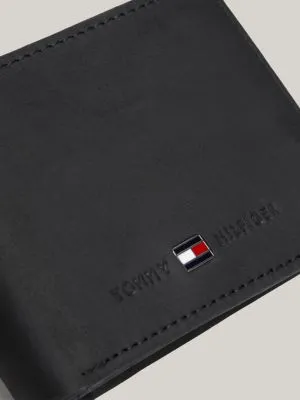 Petit portefeuille en cuir | Noir | Tommy Hilfiger