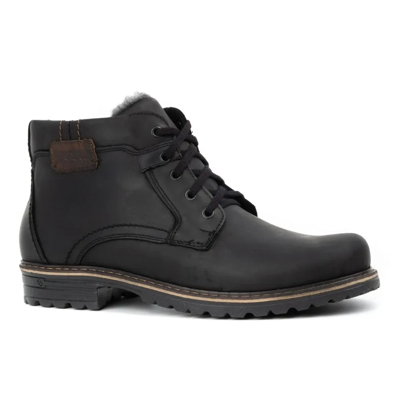 Polbut Bottes de neige pour hommes J35 noir le noir