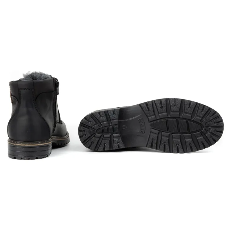 Polbut Bottes de neige pour hommes J35 noir le noir